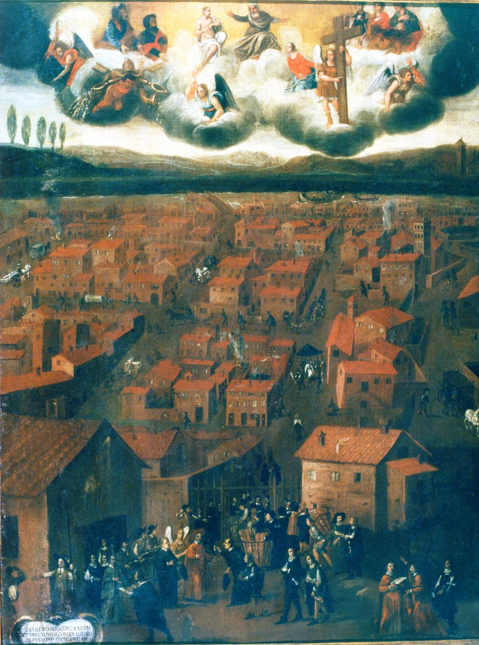 Die Pest in Rom im Jahr 1656 von Italian School