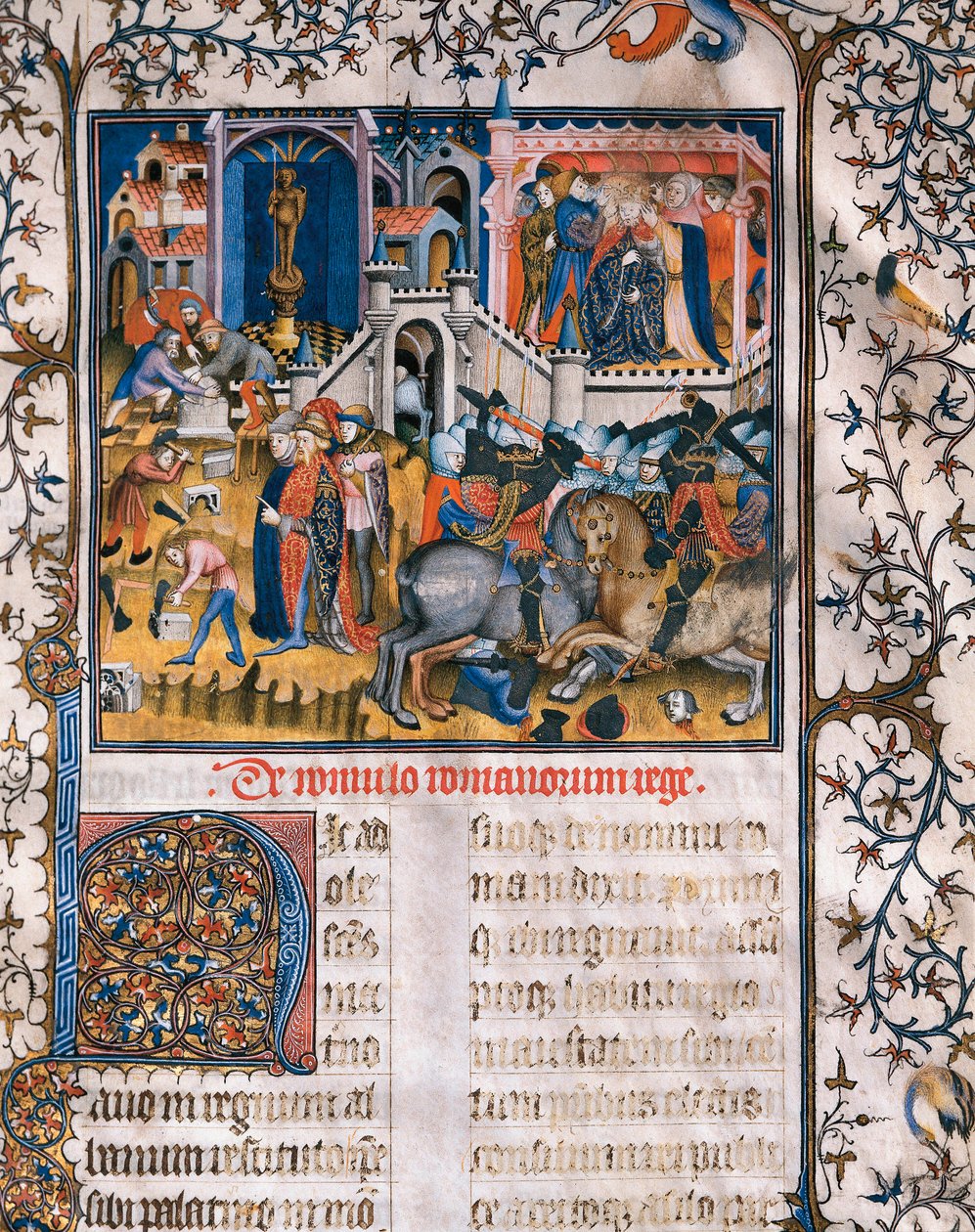 Die Gründung Roms durch Romulus von Italian School
