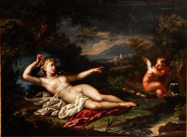 Venus und Amor von Italian School