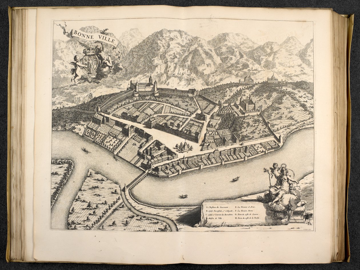 Ansicht von Aosta, Piemont, Italien von Italian School