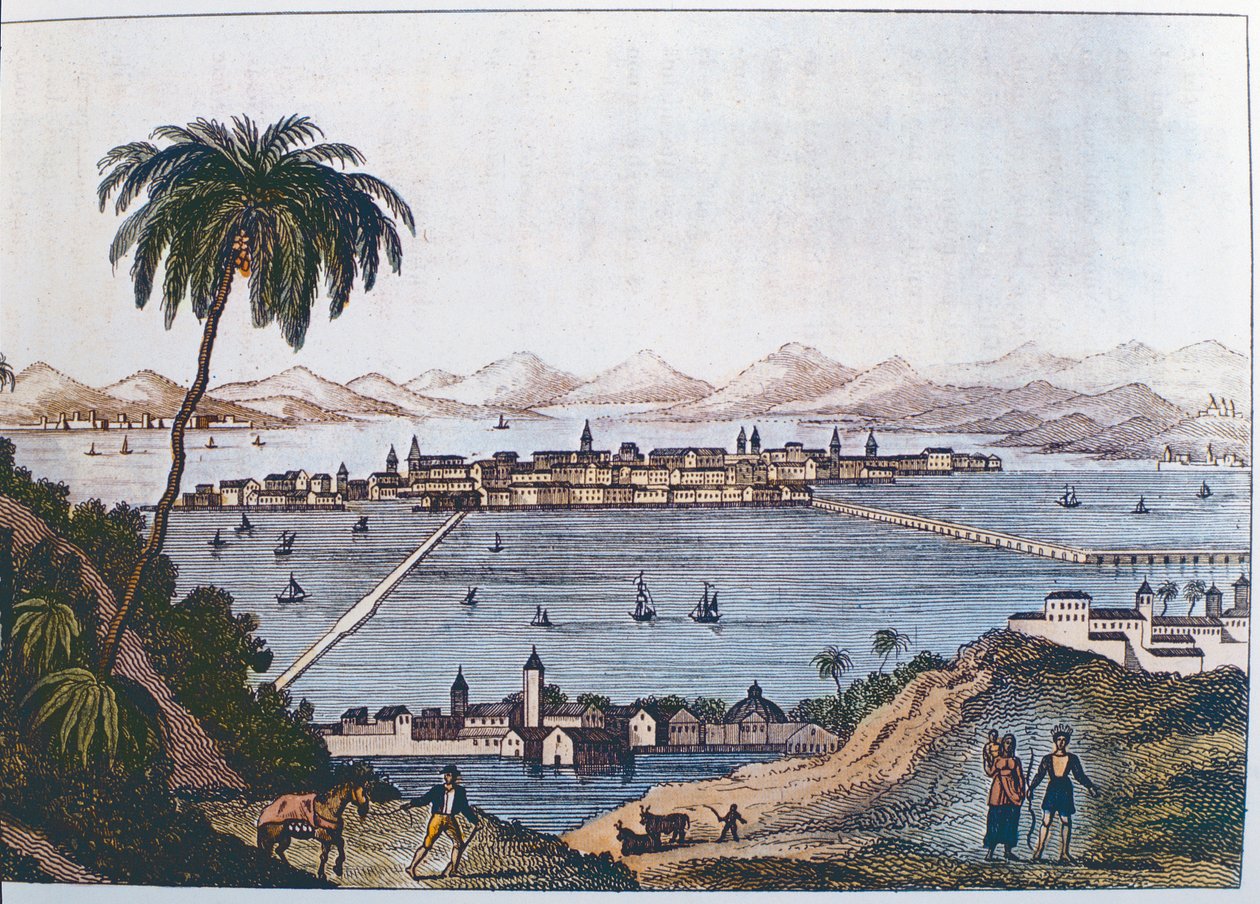 Ansicht von Mexiko-Stadt, 1714 von Italian School