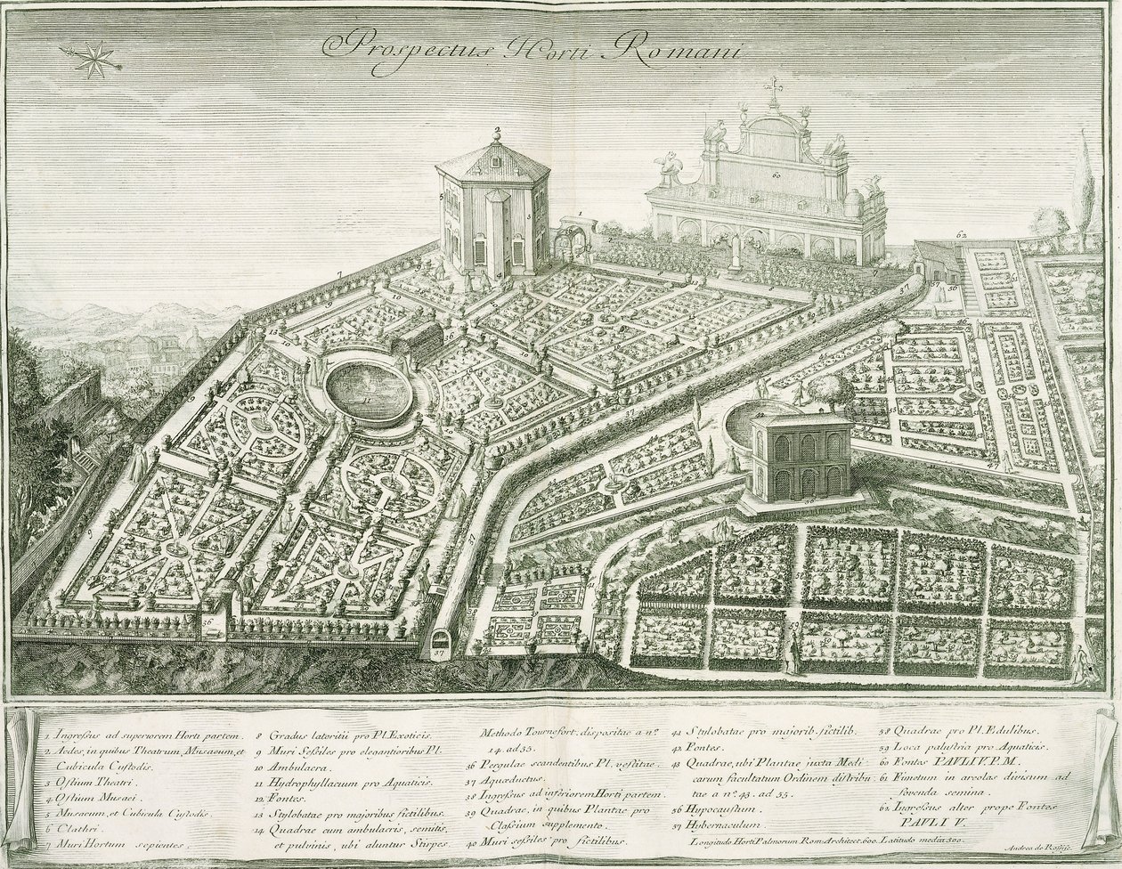 Ansicht des römischen Gartens, 1772-1784 von Italian School