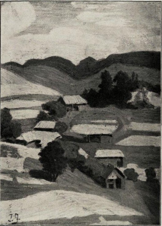 Dorf in der Bohinjer Ecke von Ivan Grohar