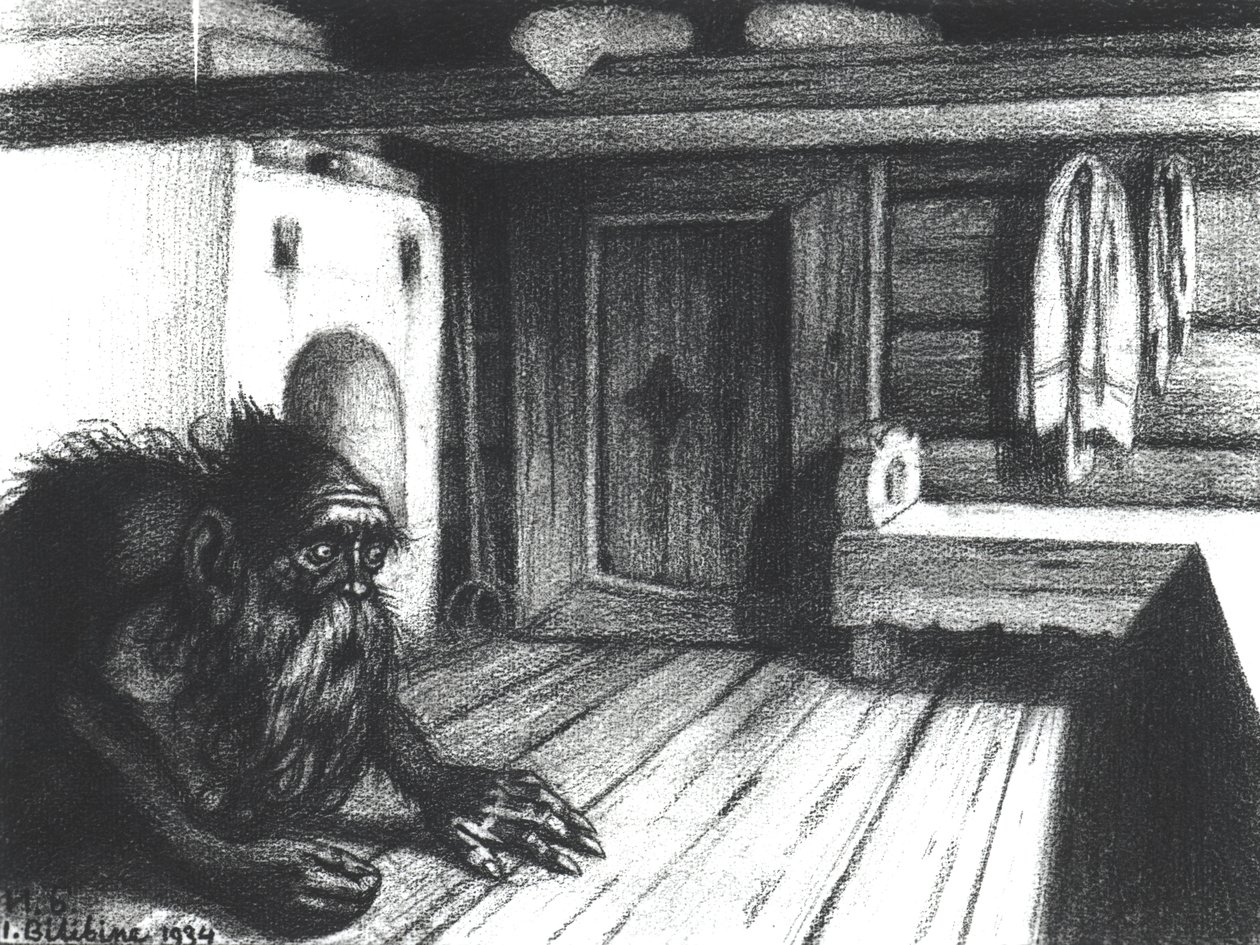Domovoi, ein Hausgeist, 1934 von Ivan Yakovlevich Bilibin