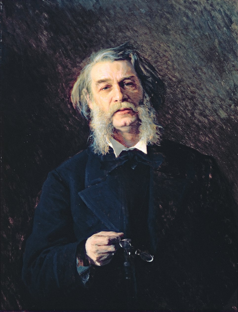 Porträt von Dmitri Wassiljewitsch Grigorowitsch (1822-99), 1876 von Ivan Nikolaevich Kramskoy