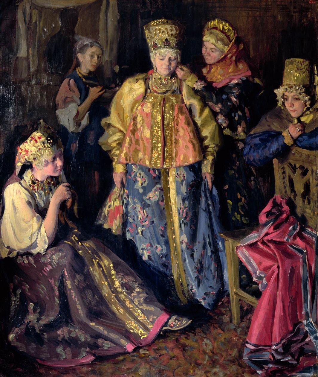 Hochzeitskleid, 1911 von Ivan Semyonovich Kulikov