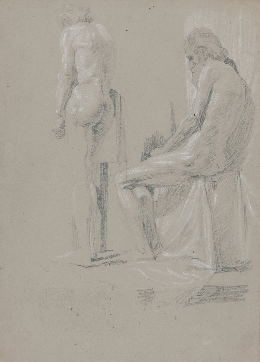 Modell im Atelier von Ivan Zabota