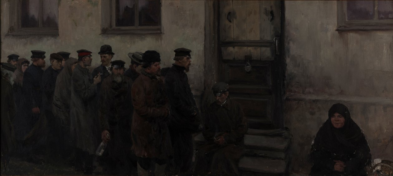 Vor einer Taverne von Ivan Alexeyevich Vladimirov