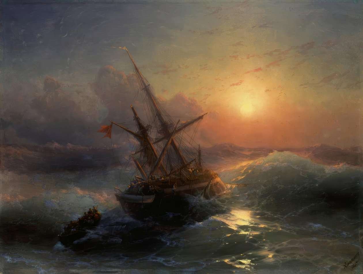 Das Schiffswrack von Ivan Konstantinovich Aivazovsky