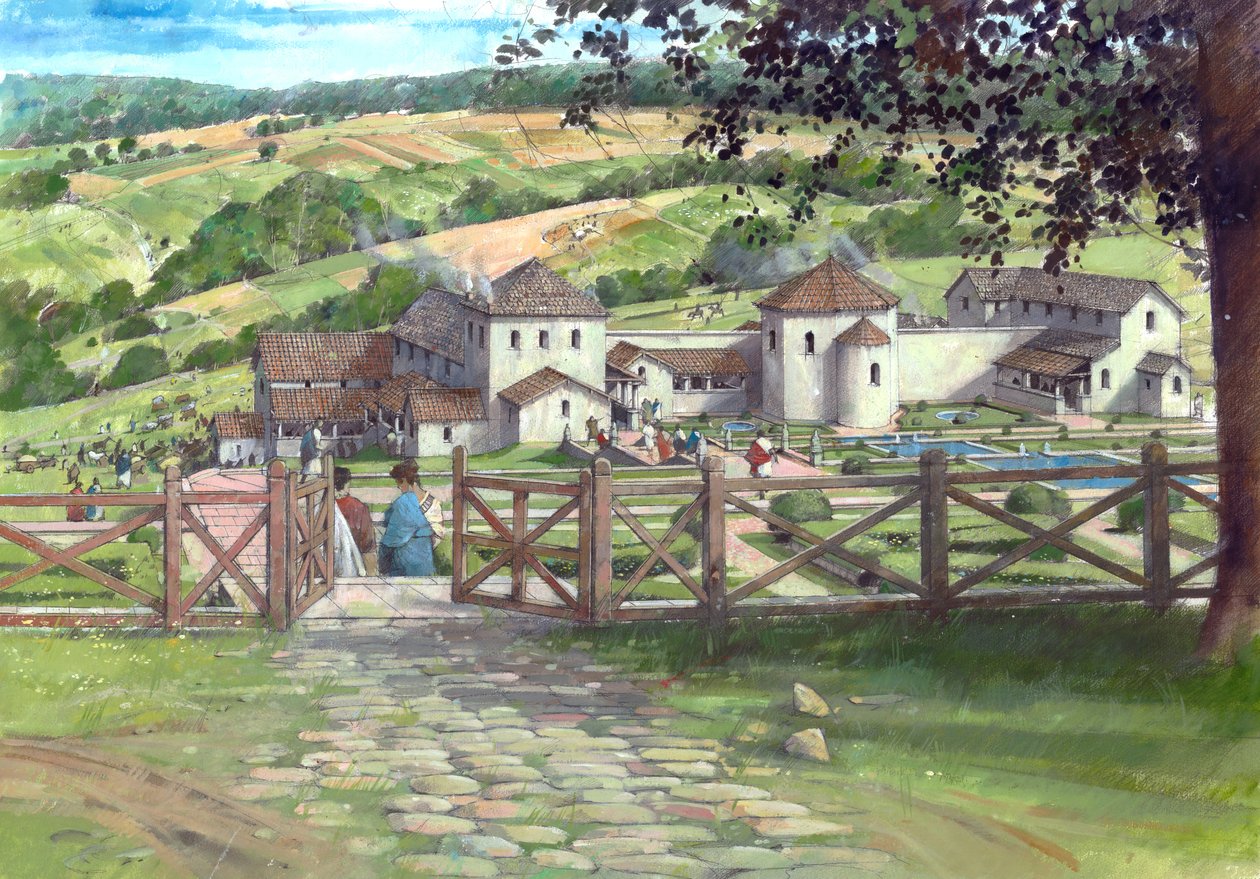 Große Witcombe Römische Villa, circa AD250 von Ivan Lapper