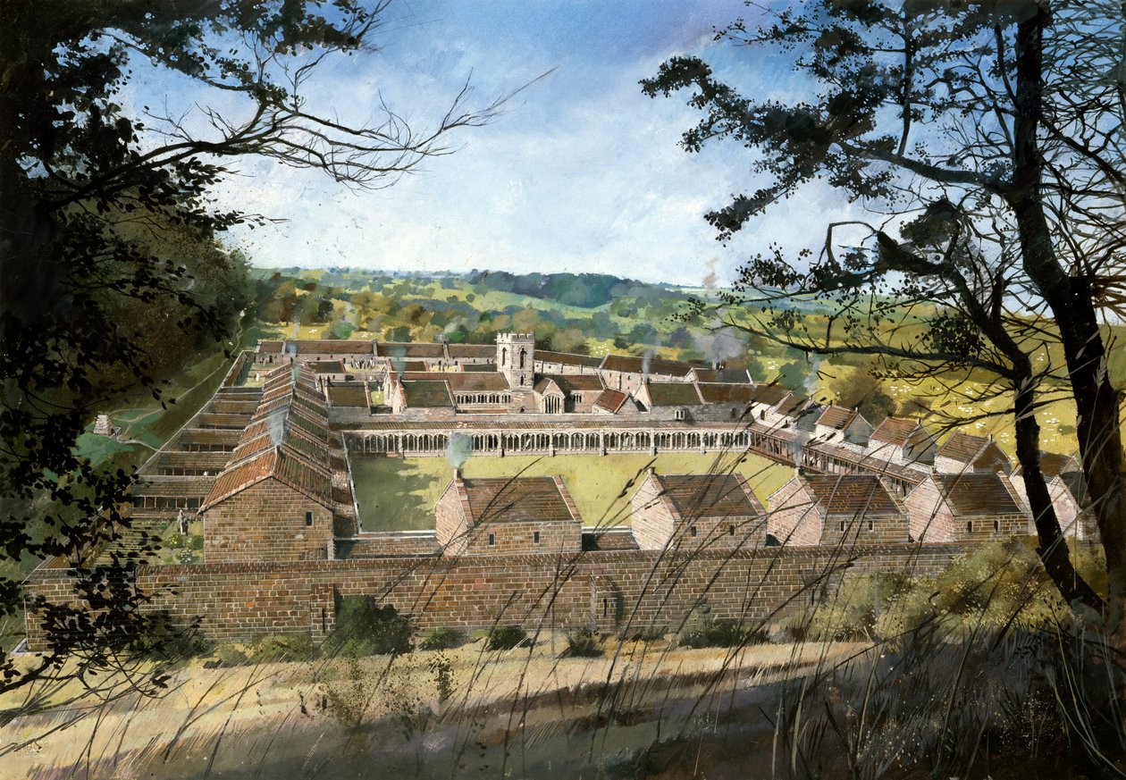 Mount Grace Priory, 16. Jahrhundert, ca. 1990-2010 von Ivan Lapper