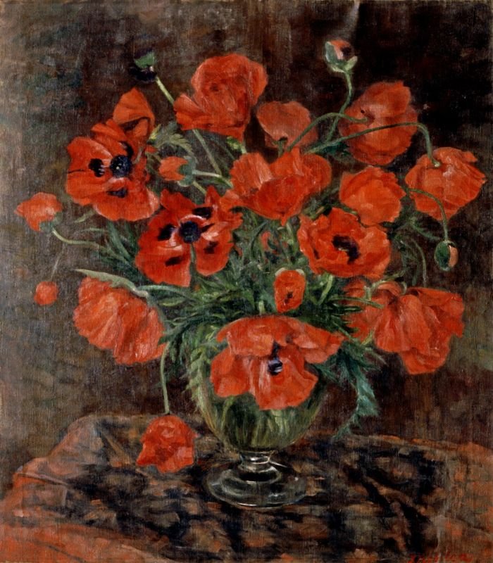 Stillleben mit Mohn von Ivana Kobilca