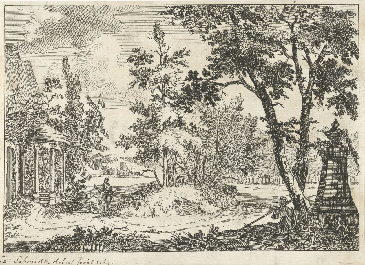 Arkadische Landschaft von Izaak Schmidt