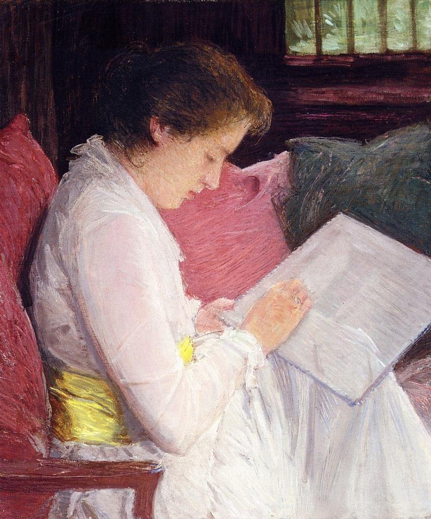 Die Spitzenmacherin von J. Alden Weir