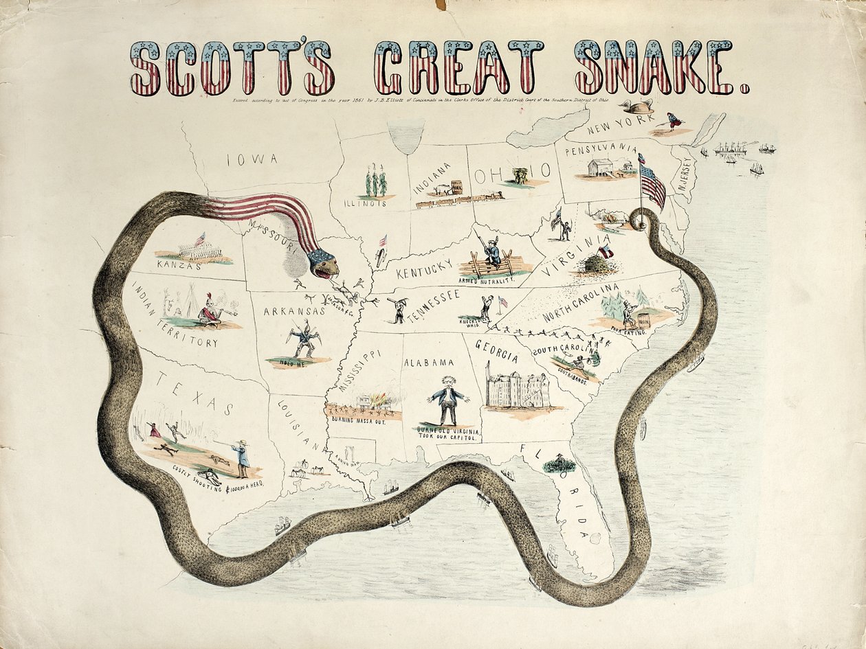 Scotts große Schlange, 1861 von J. B. Elliott