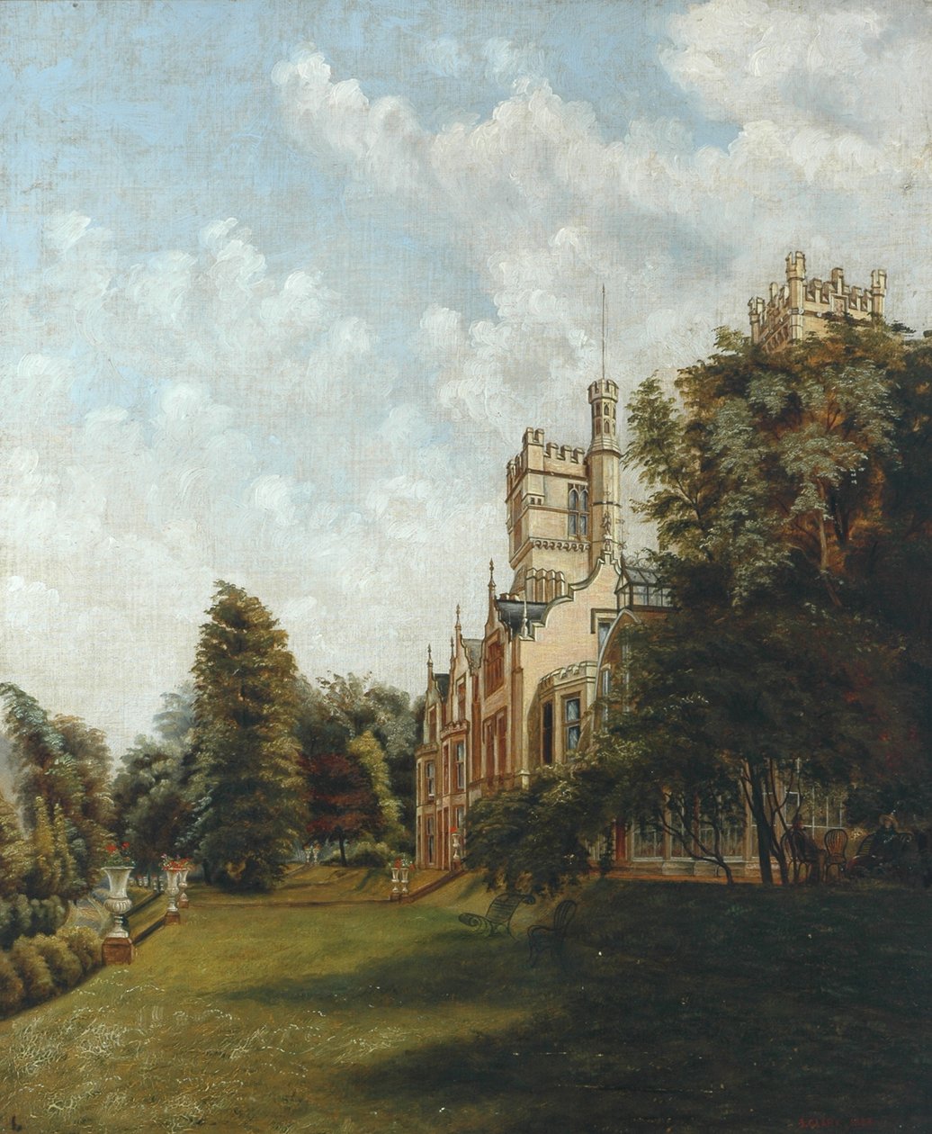 Cliffe Castle, 1883 von J. Clarke