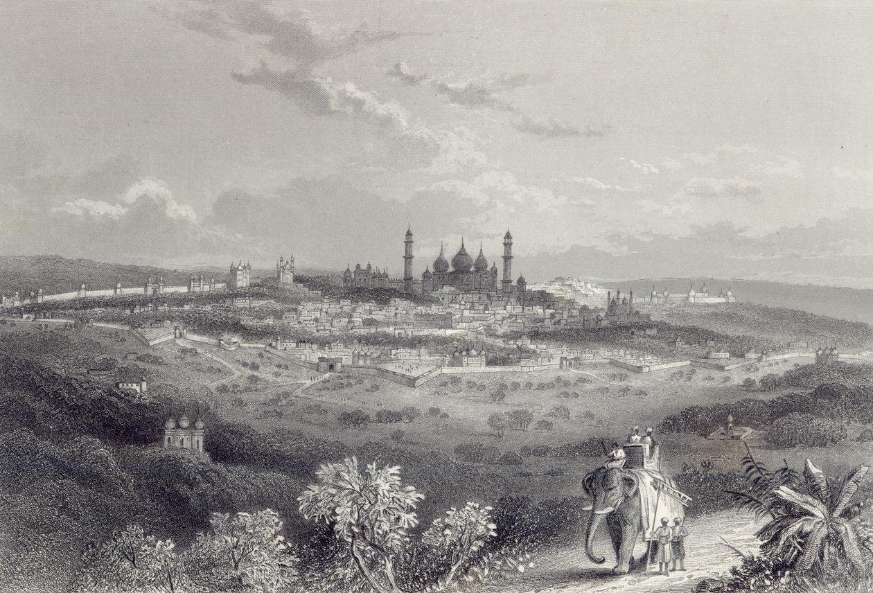 Delhi, graviert von Edward Paxman Brandard (1819-98) um 1860 von John Ramage