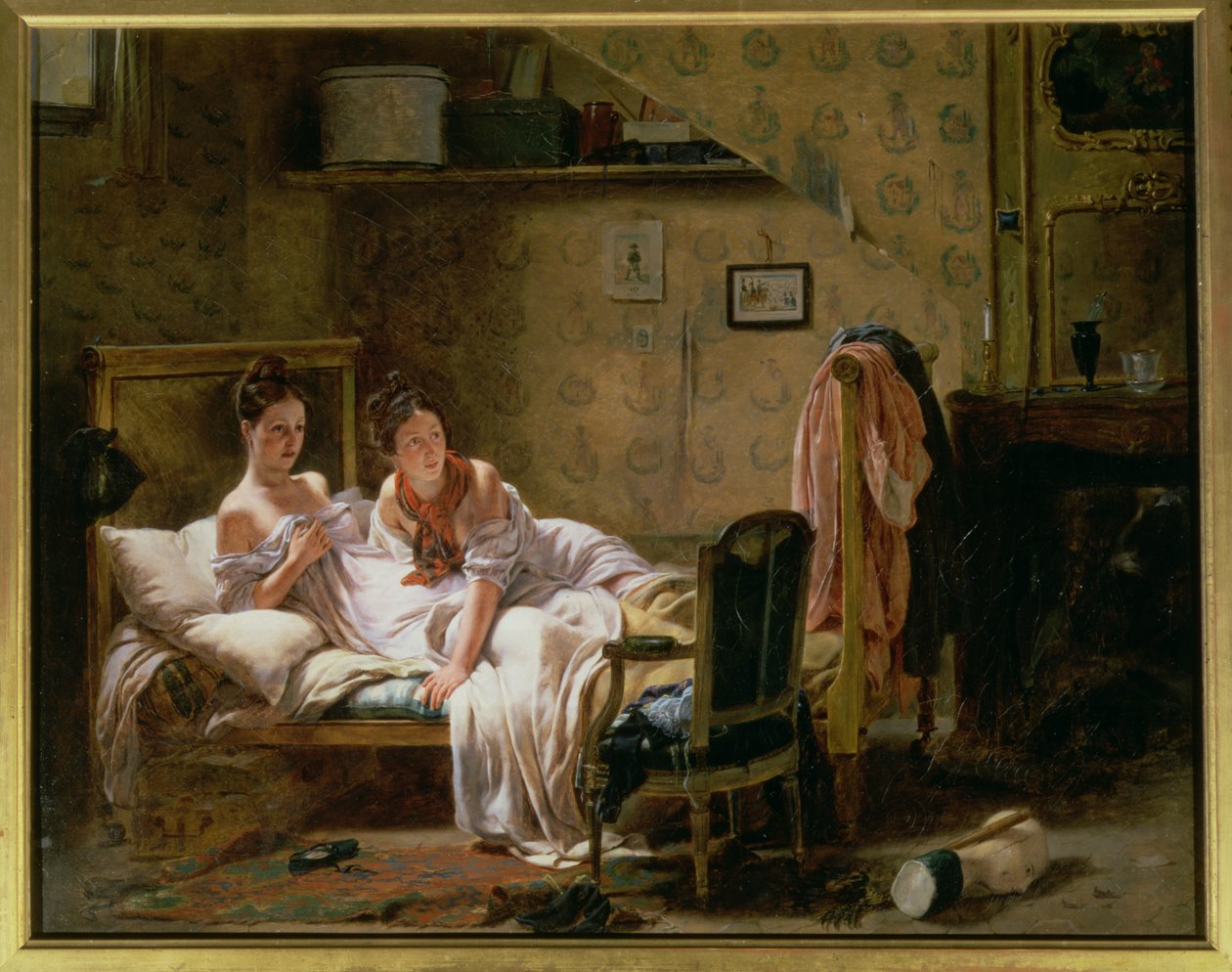 Zwei Frauen im Bett von J.A. Rohne