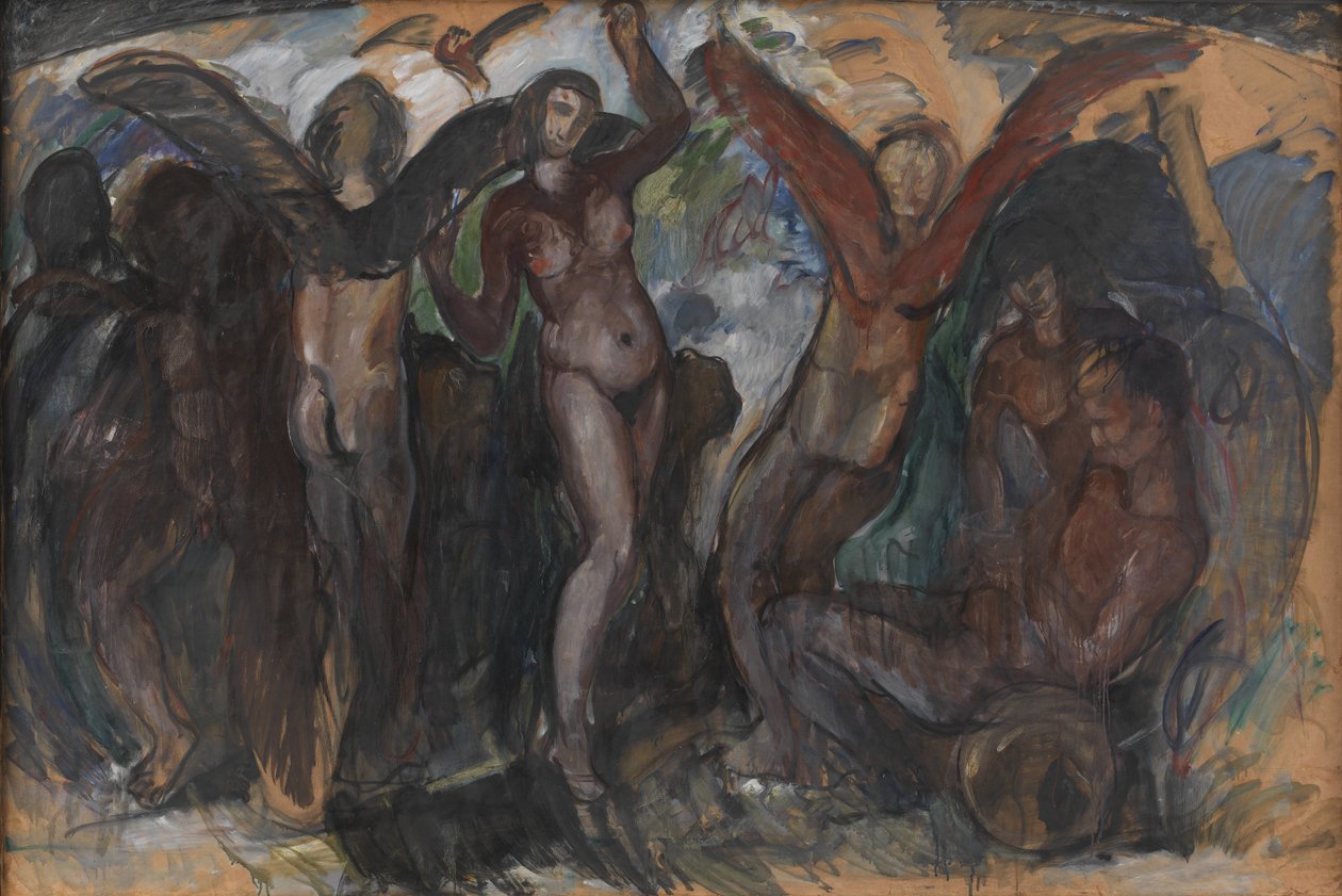 Figurenkomposition mit Bacchanten von J.A. Jerichau