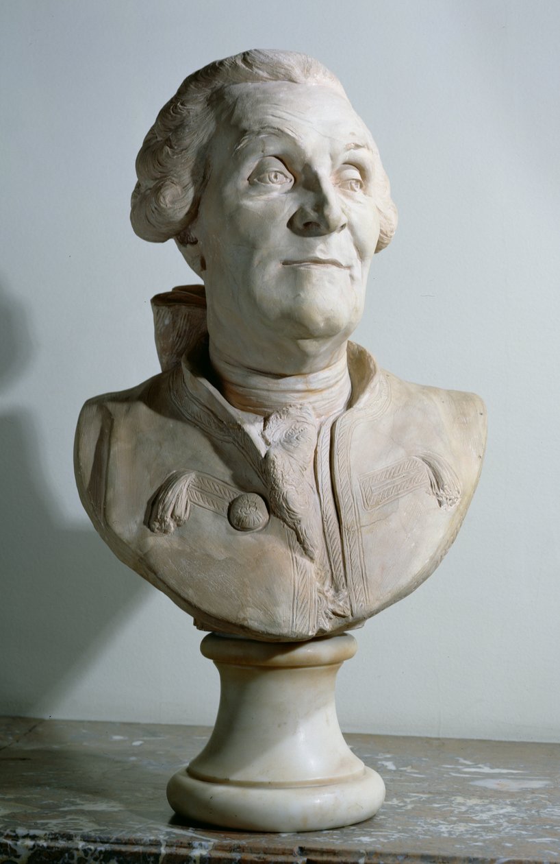 Büste von Charles Marie de La Condamine (1701-74) von J.B.C dHuet