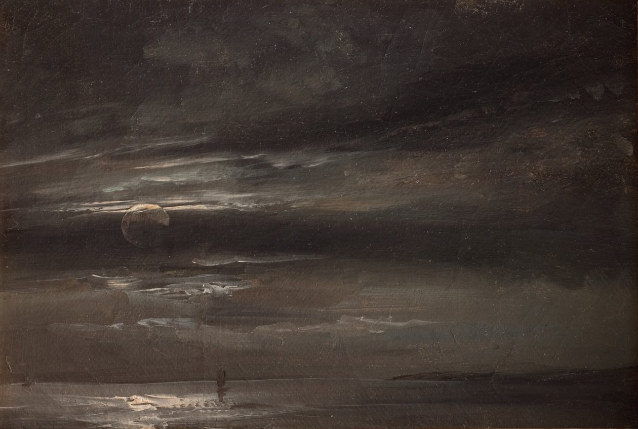 Mondlicht über dem Meer von Johan Christian Dahl