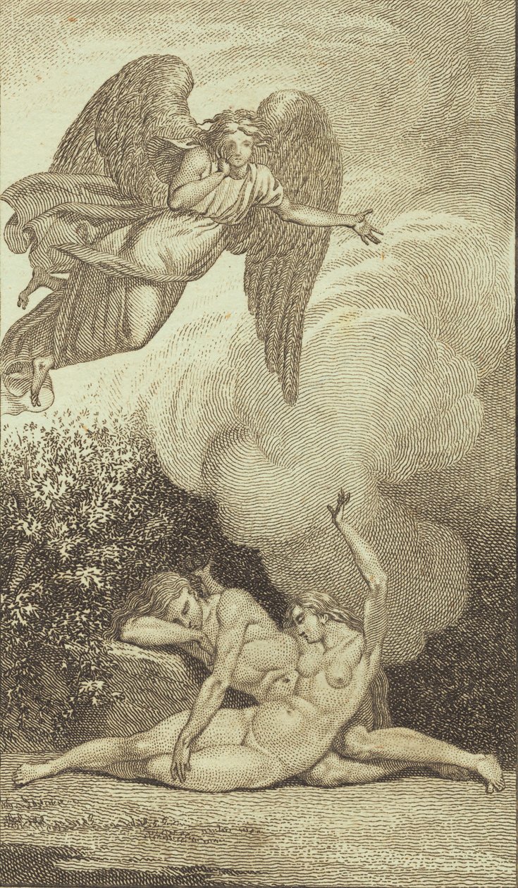 Illustration zu Ewalds "Adam und Eva". I von J.F. Clemens