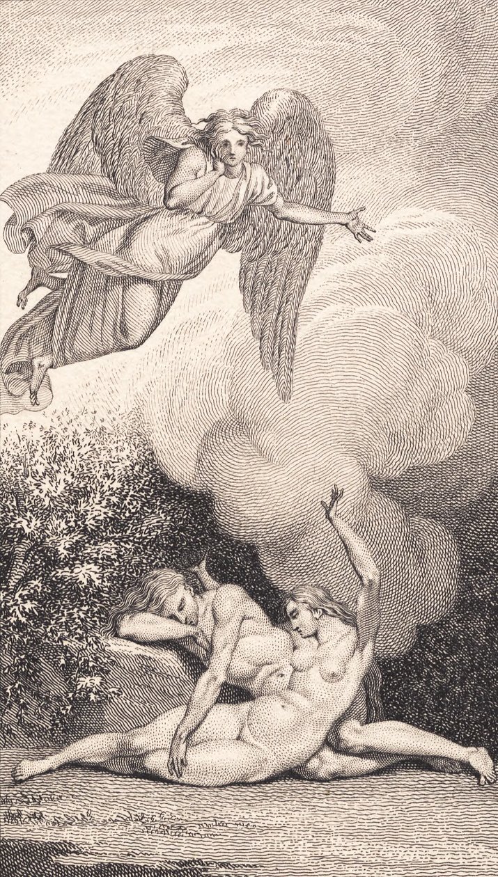 Illustration zu Ewalds "Adam und Eva". I von J.F. Clemens