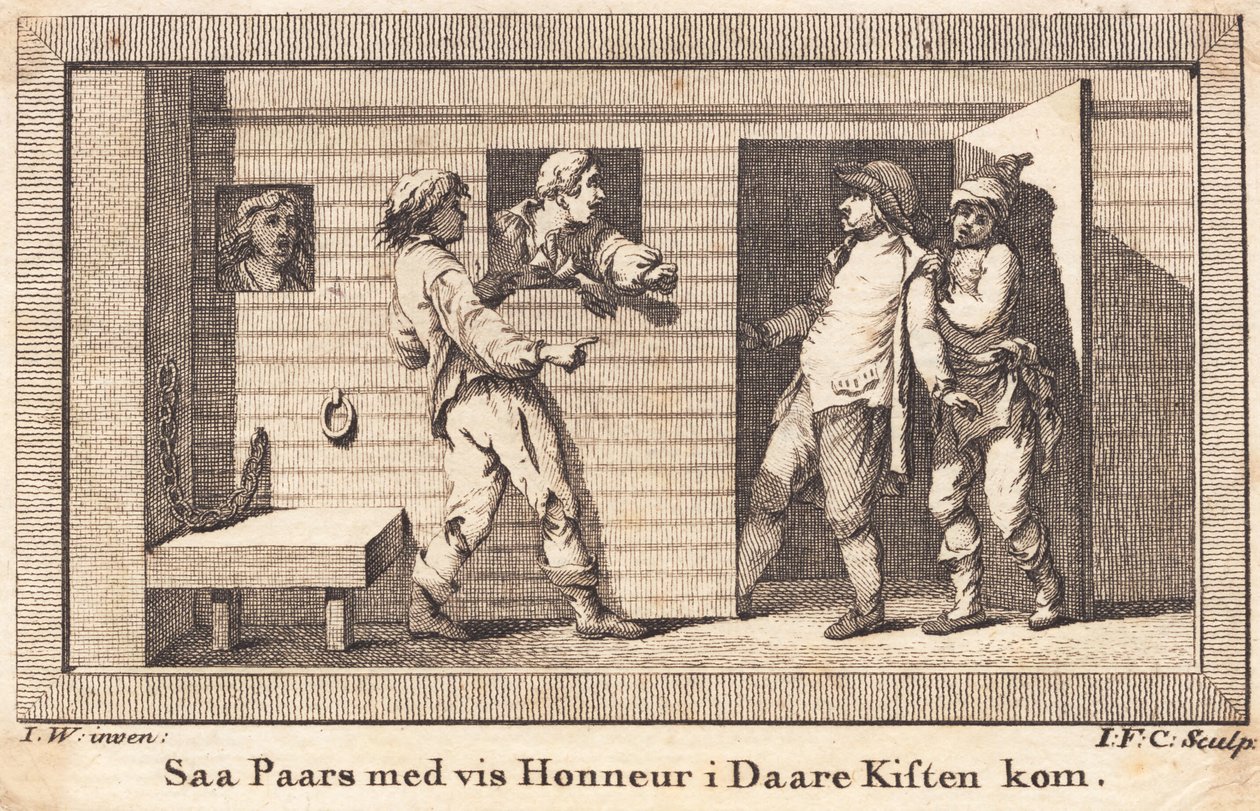 Peder Paars wird in die Narrenklinik gebracht von J.F. Clemens