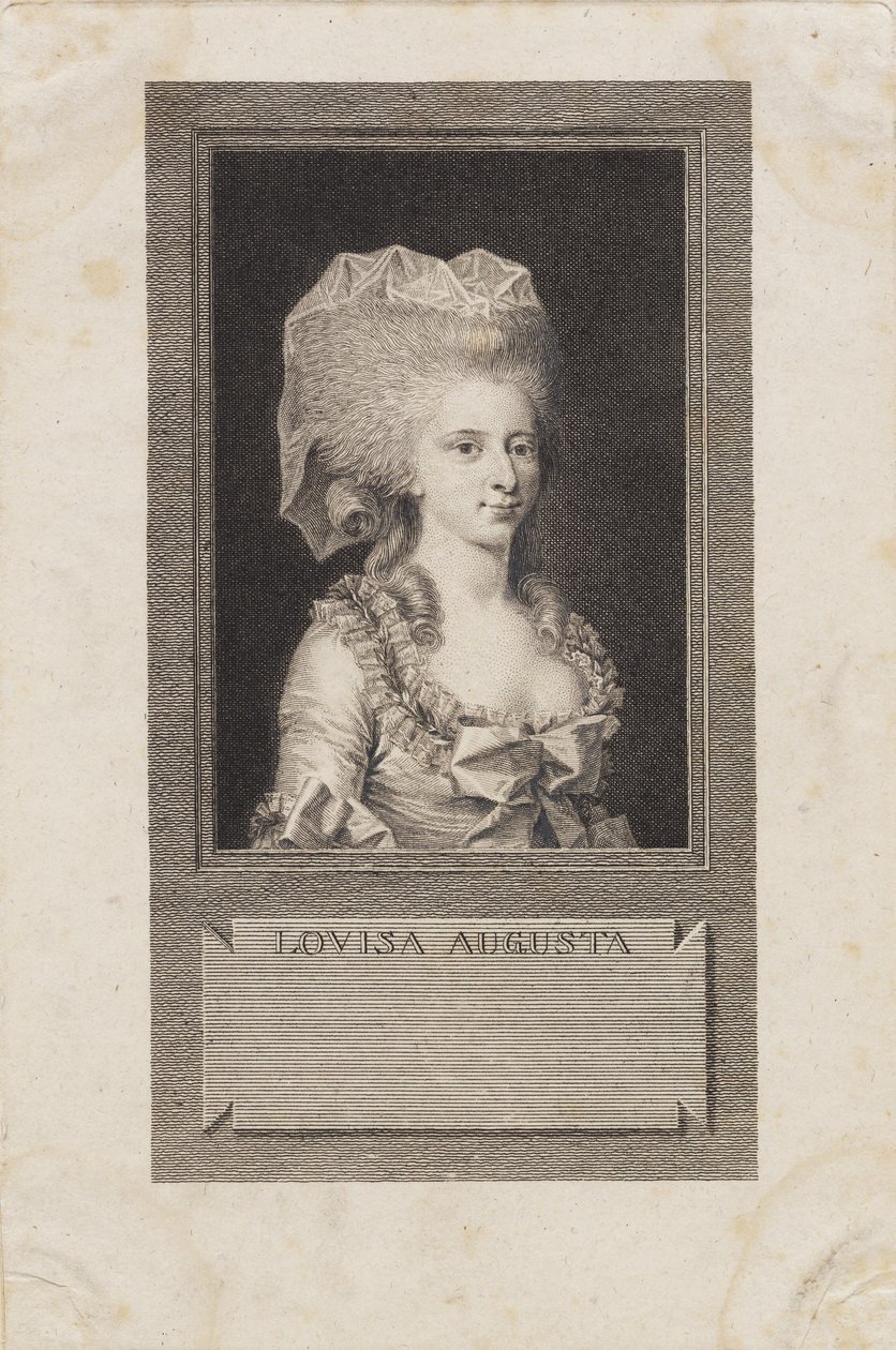 Porträt von Prinzessin Louisa Augusta von J.F. Clemens