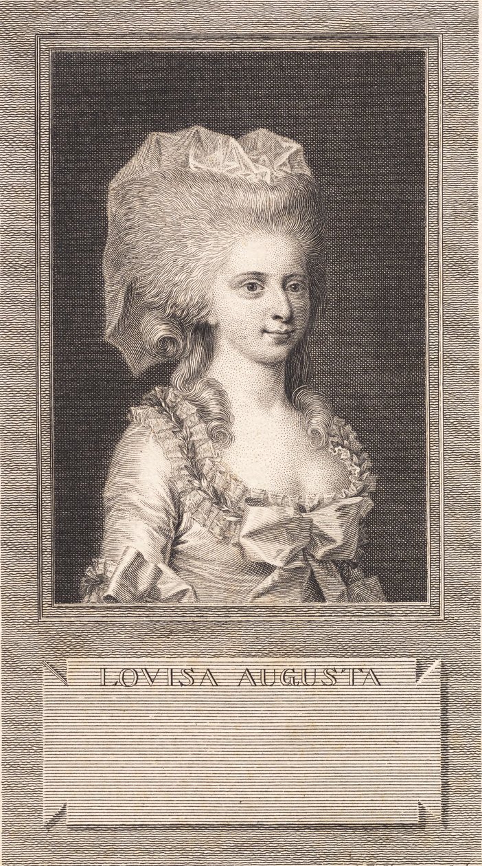 Porträt von Prinzessin Louise Augusta von J.F. Clemens