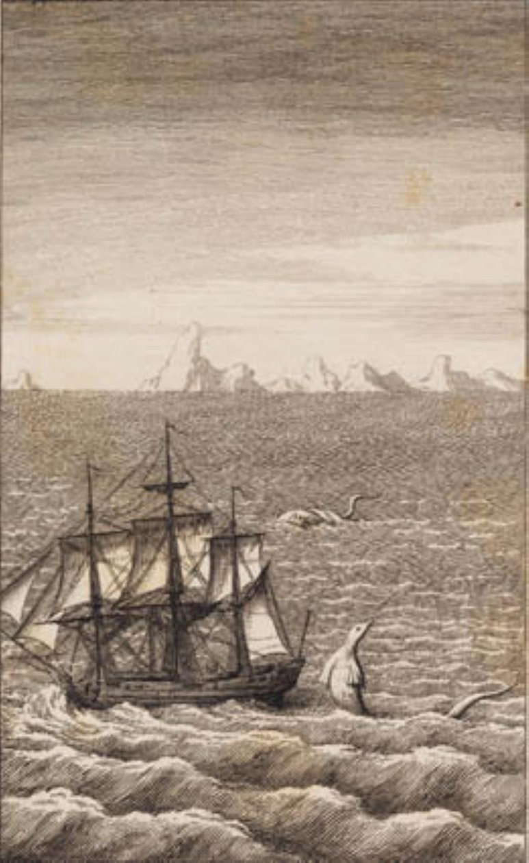 Das Schiff und das Seeungeheuer von J.F. Clemens