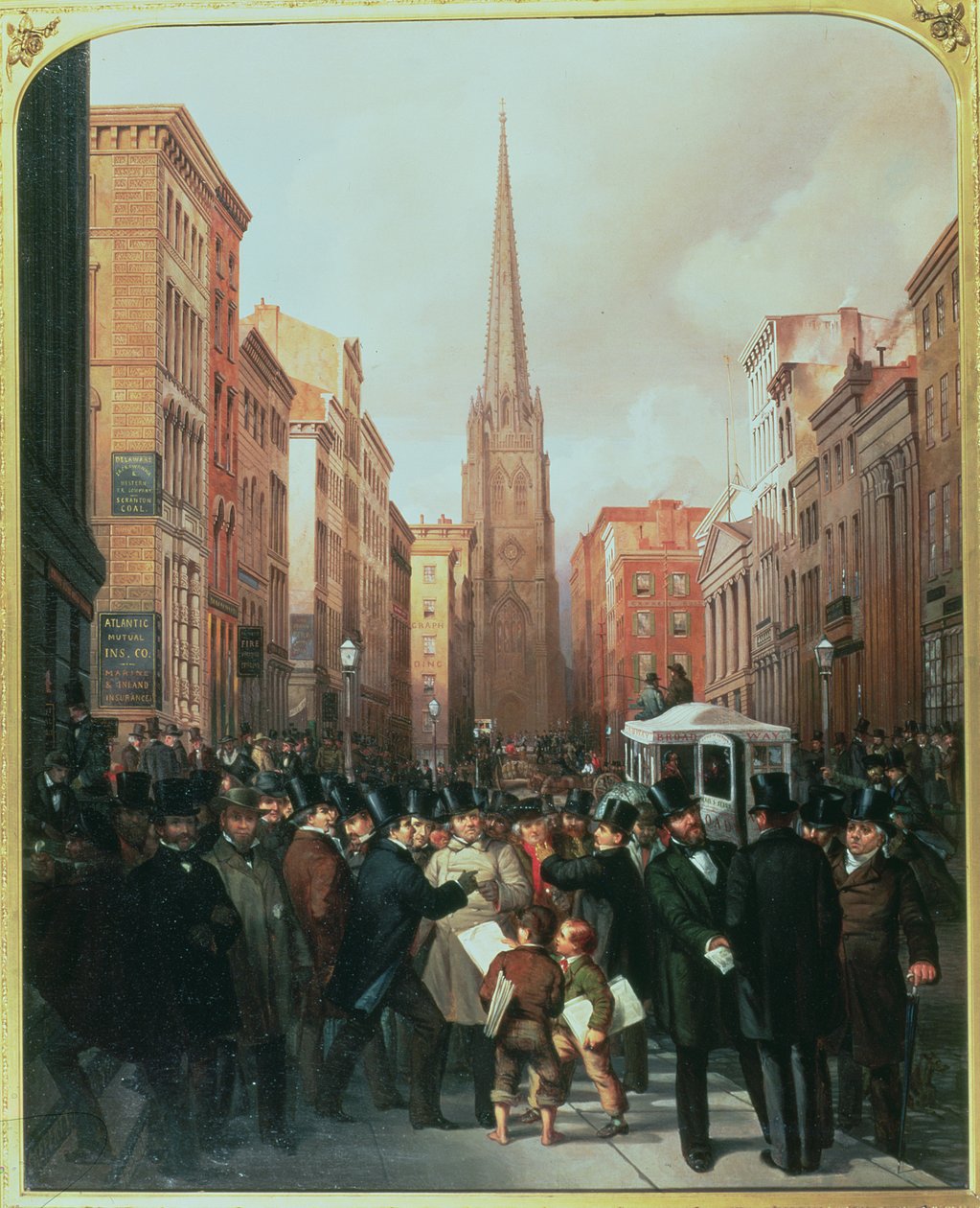 Wall Street, 13. Oktober 1857 von J.H. and Rosenburg, C. Cafferty