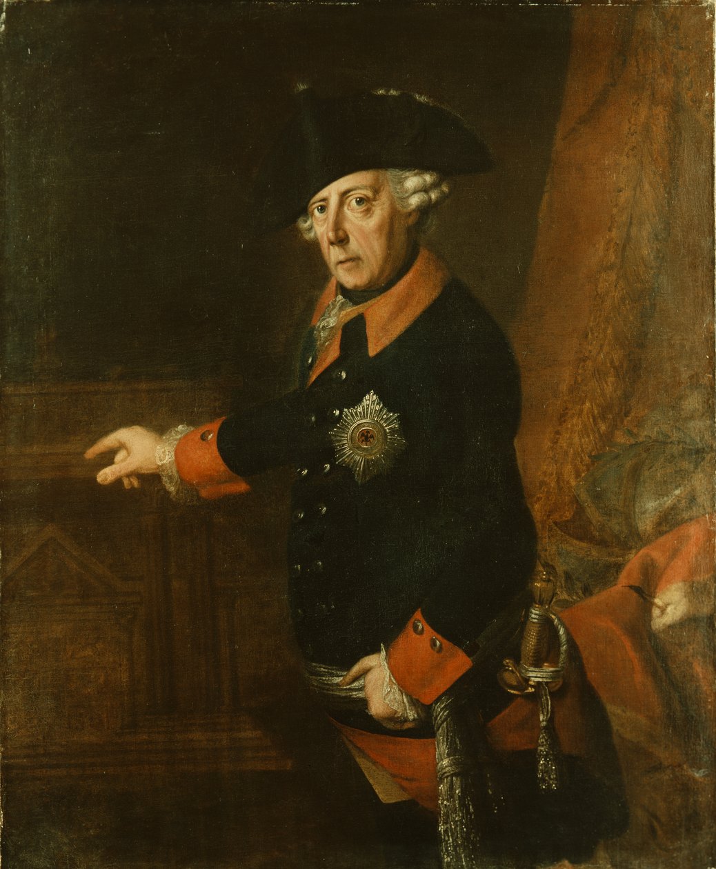 Friedrich II. der Große von Preußen, ca. 1763 von J.H.C. Franke