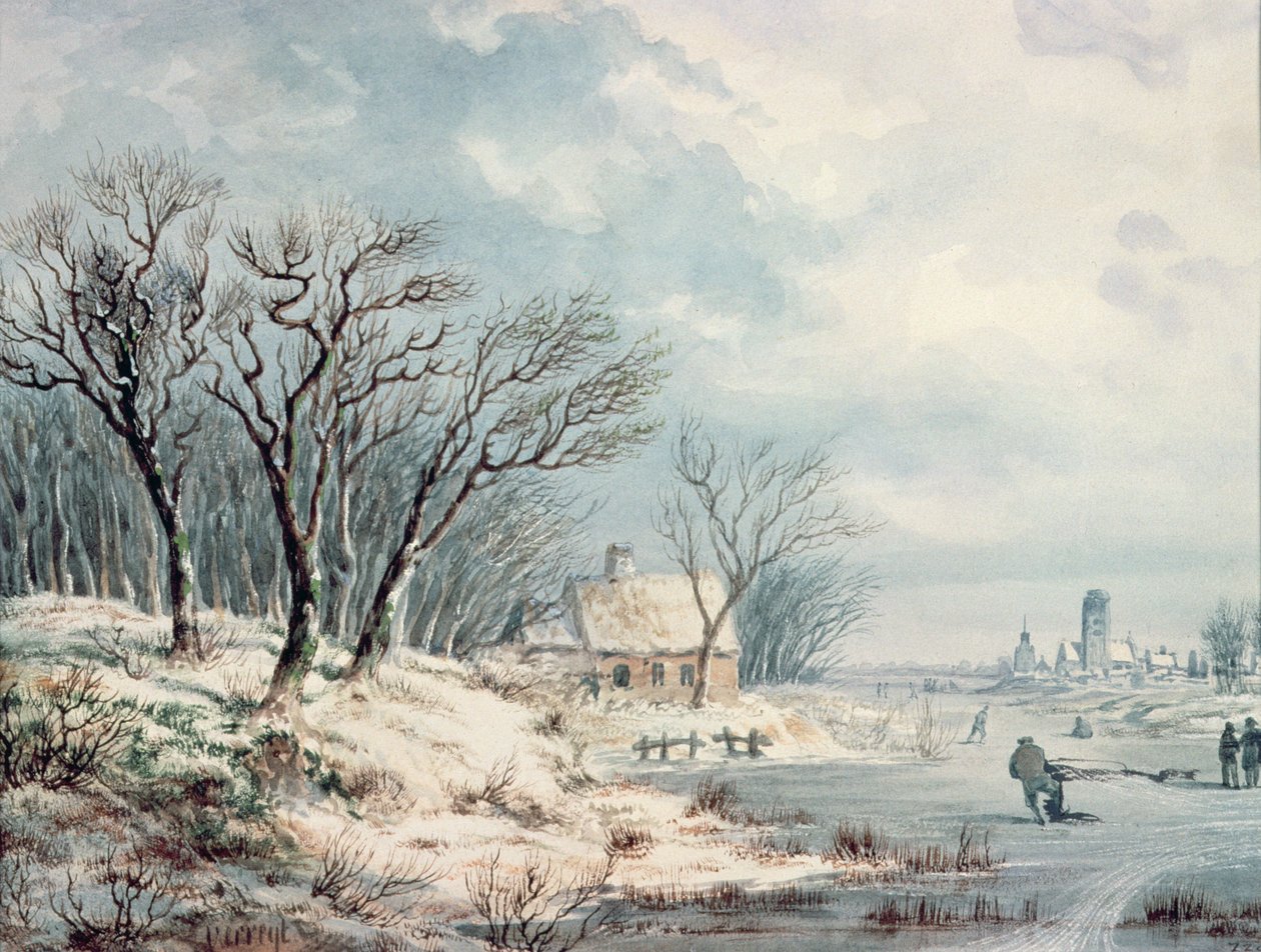 Landschaft: Winter von J.J. Verreyt