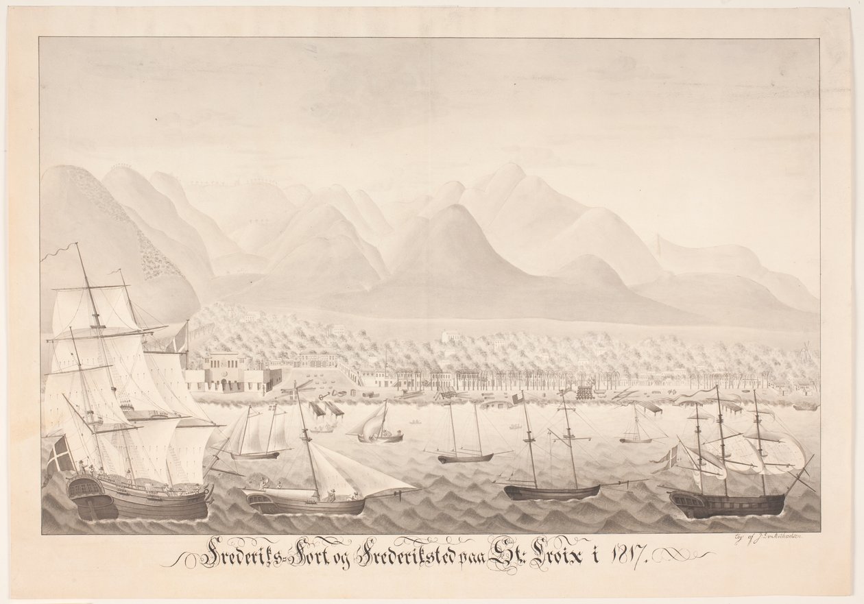 Frederiksfort und Frederiksted auf St. Croix von J.L.V. Michaelsen