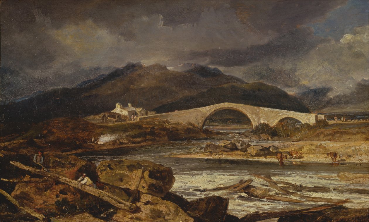 Tummel-Brücke, Perthshire, zwischen 1802 und 1803 von Joseph Mallord William Turner