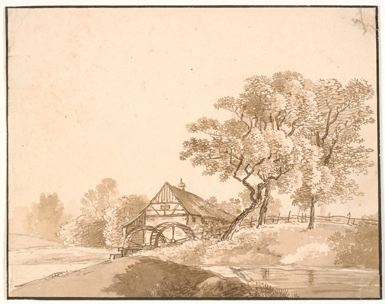 Eine Mühle bei Lausanne von J.P. Møller