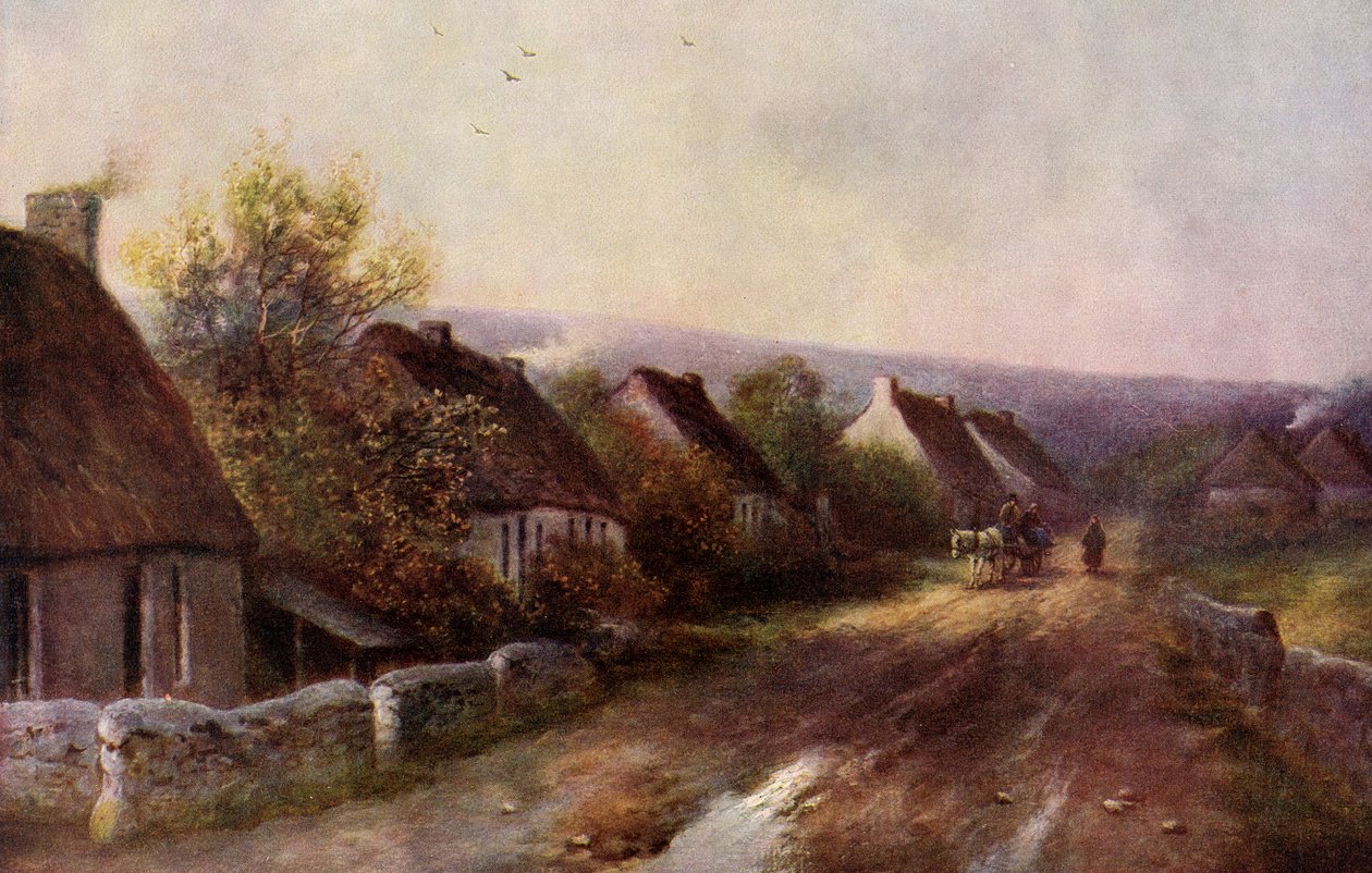 Ein Dorf in Tipperary, Irland, 1924-1926 von JW Gozzard
