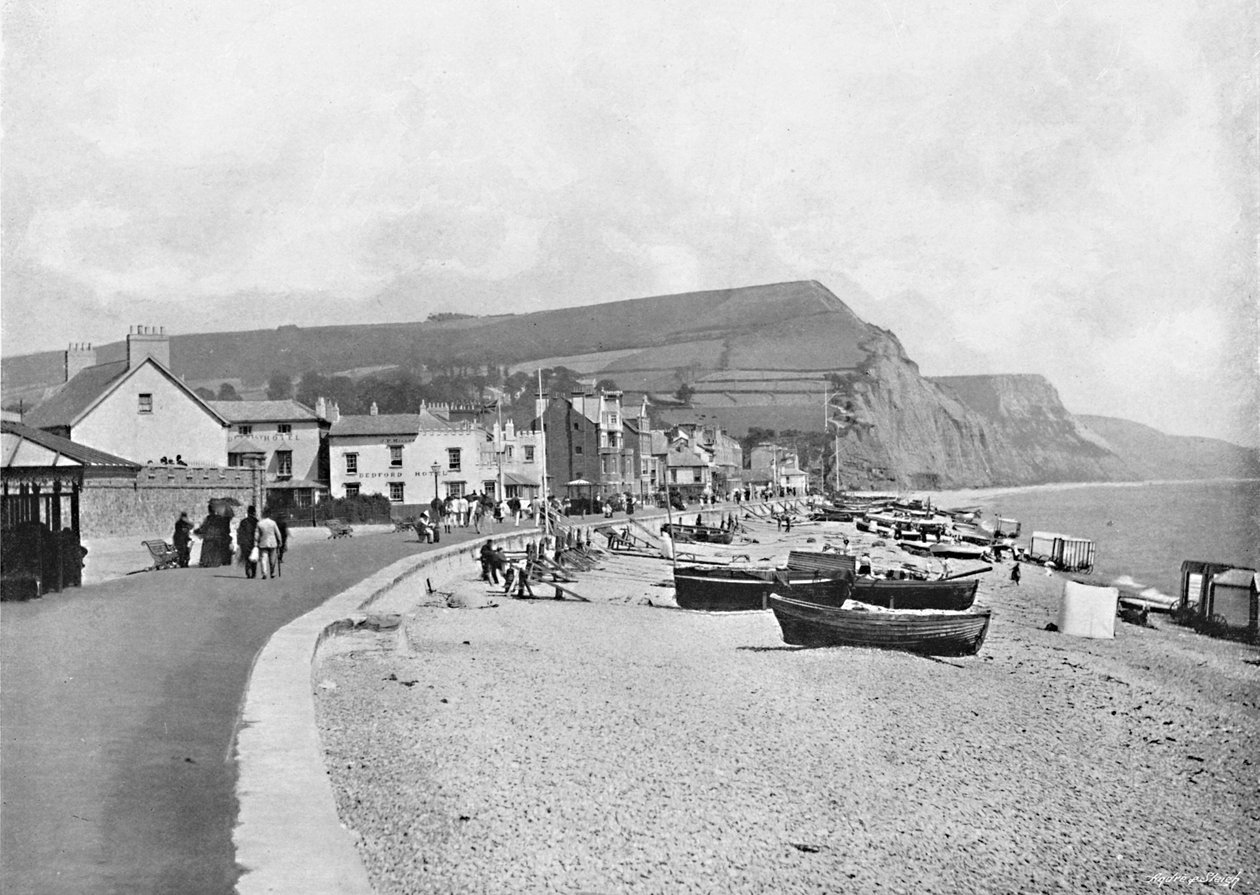 Sidmouth, um 1896 von J. A. Bellinger