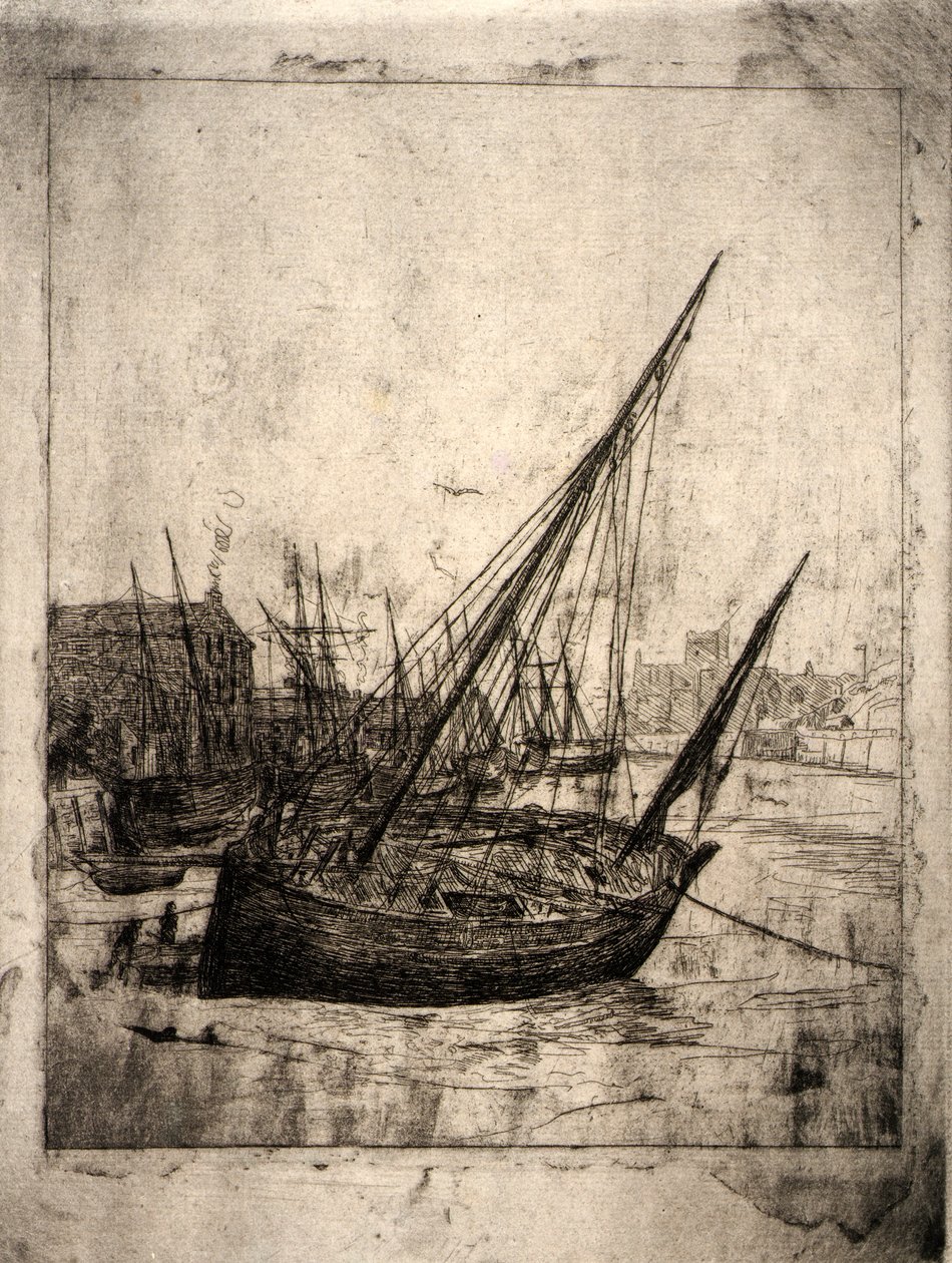Boote in Peel--Isle of Man von J. Alden Weir