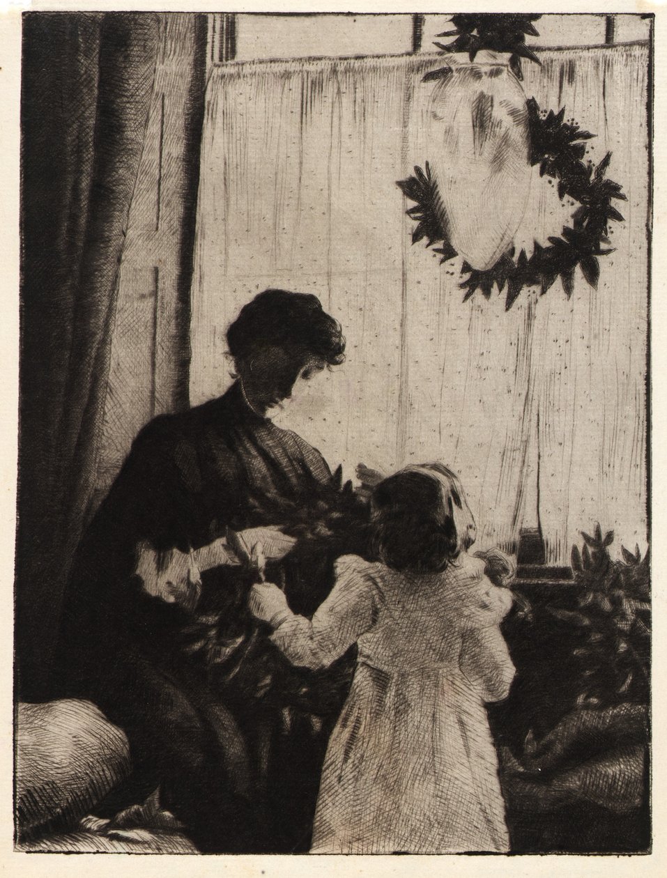 Weihnachtsgrün von J. Alden Weir