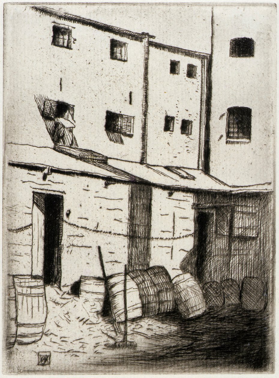 Waschbären-Gasse von J. Alden Weir