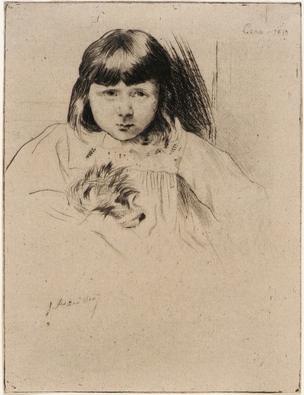 Gyp und der Zigeuner von J. Alden Weir
