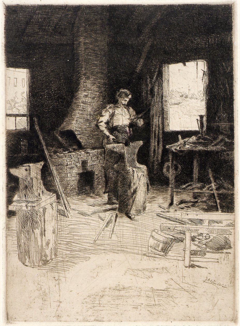 Die Schmiede von J. Alden Weir