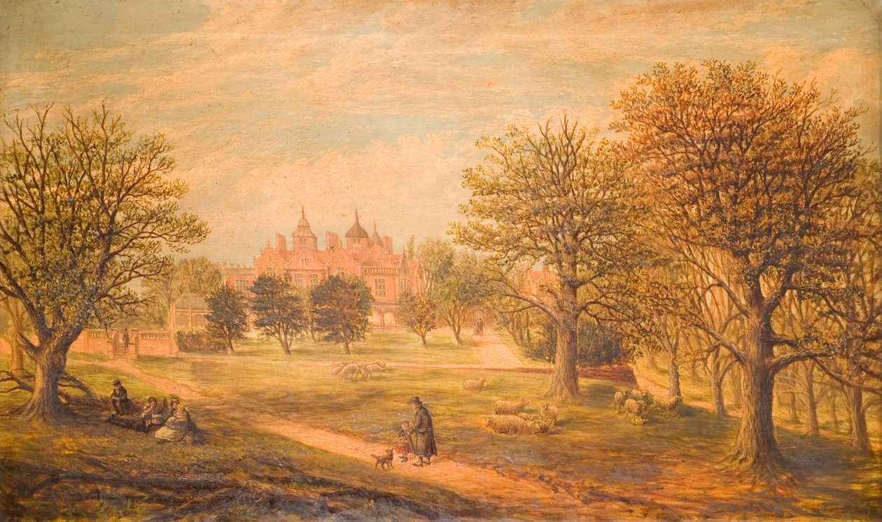 Aston Hall von Westen, 1800-1900 von J. Beardmore