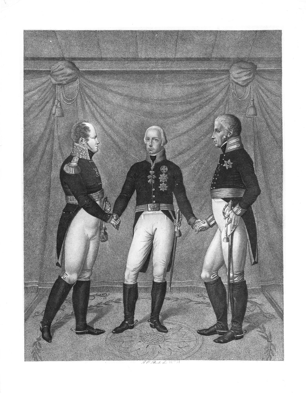 Die Heilige Allianz, 1815 von J. C. Bock