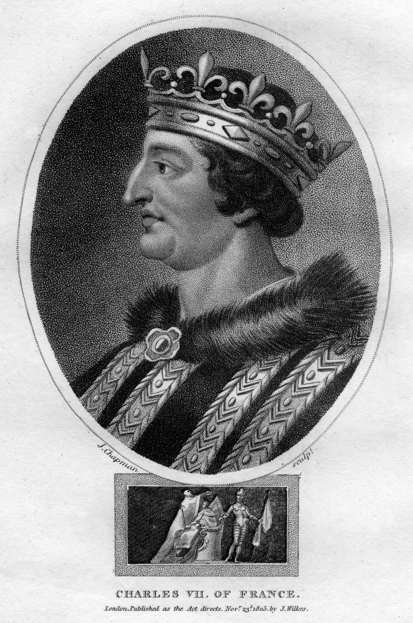 Karl VII., König von Frankreich, 1805 von J. Chapman