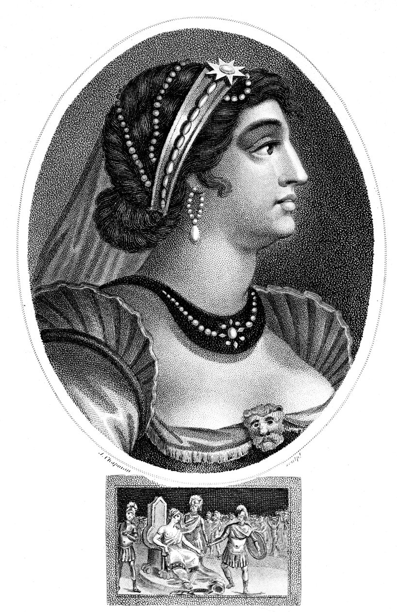 Kleopatra, Königin von Ägypten, 1804 von J. Chapman