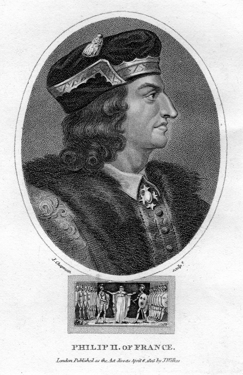 Philipp II., König von Frankreich, 1805 von J. Chapman