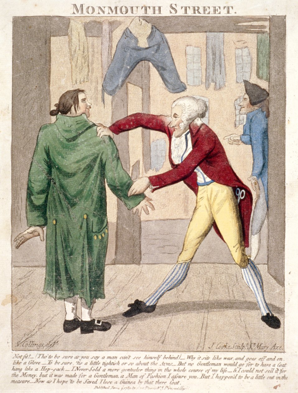 Monmouth Street. Nicht geeignet!, 1789 von J Cooke
